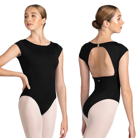 Boatneck Open Back Leotard #M5103