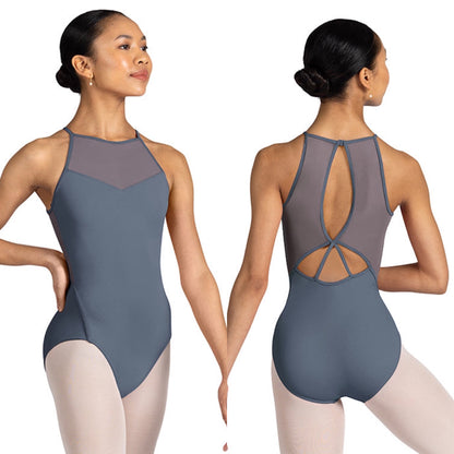 High Neck Open Back Detail Leotard #3317B