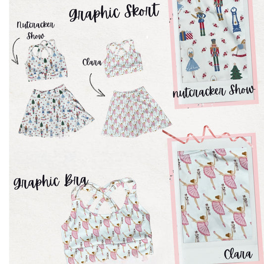 PRE-ORDER: Nutcracker Bra & Skort Separates