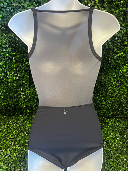 Mia Plain Mesh Back Leotard #70001B