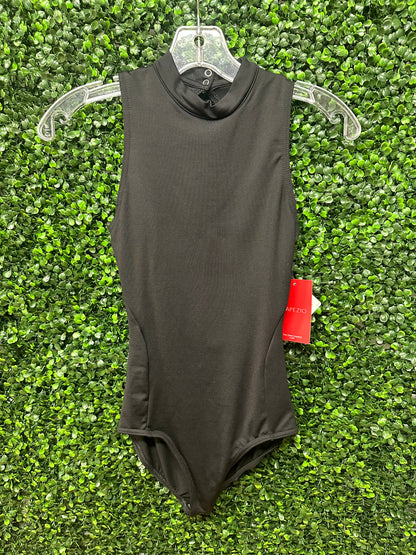 High Neck Leotard: Black #SE1025