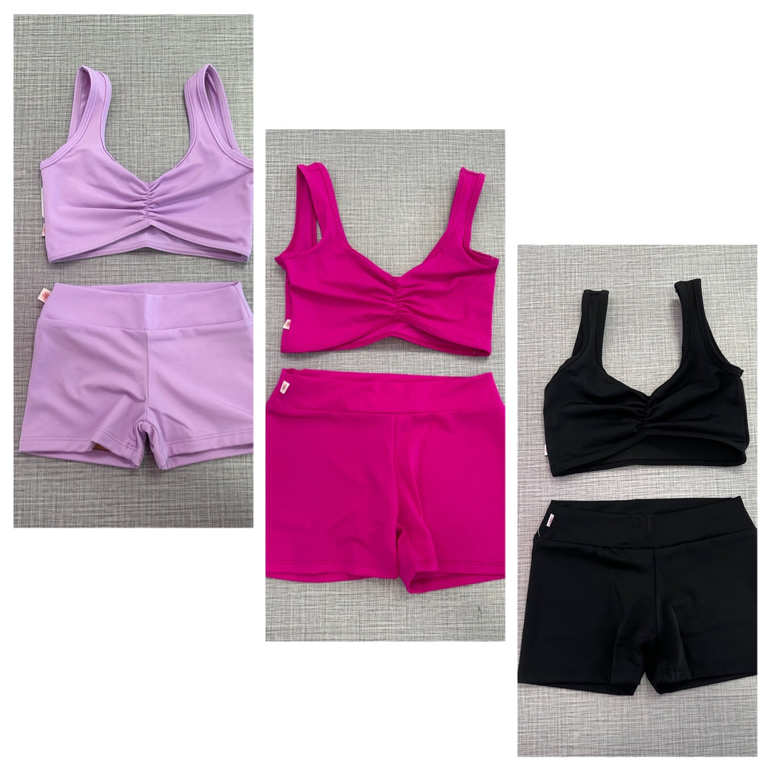 Demi Pinch Solid Short Set *
