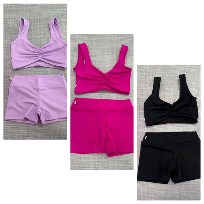 Demi Pinch Solid Short Set *