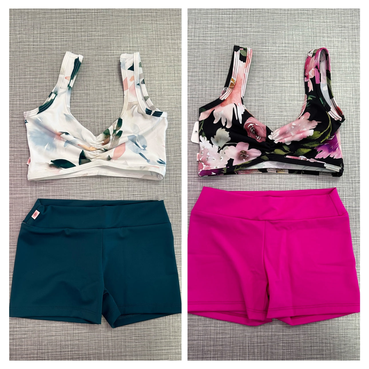 Demi Floral Pinch Front Top Short Set