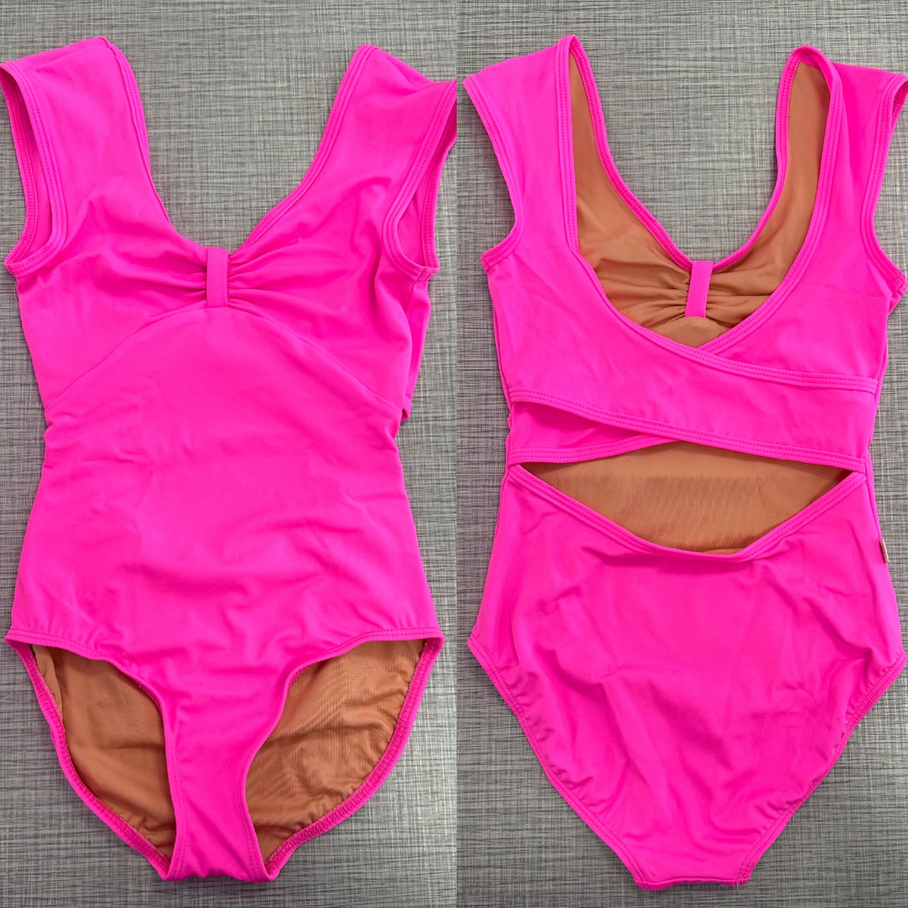 Demi Pinch Bow Front Leotard