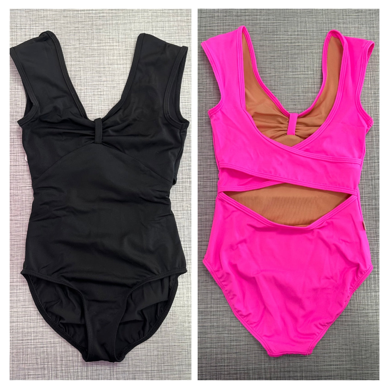 Demi Pinch Bow Front Leotard