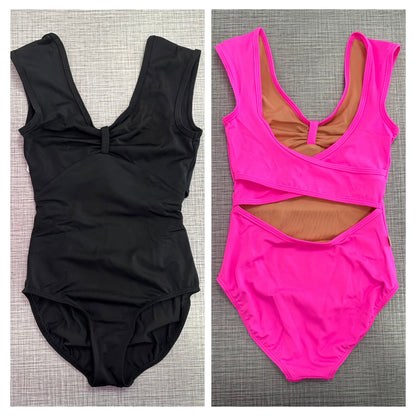 Demi Pinch Bow Front Leotard