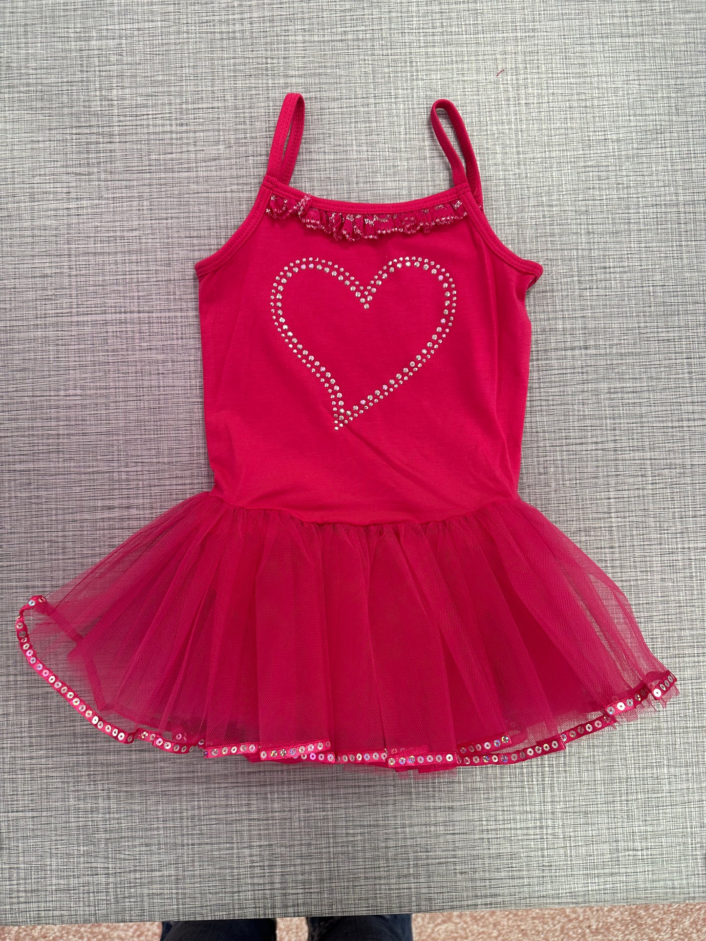 Rhinestone Heart Ballet Dress
