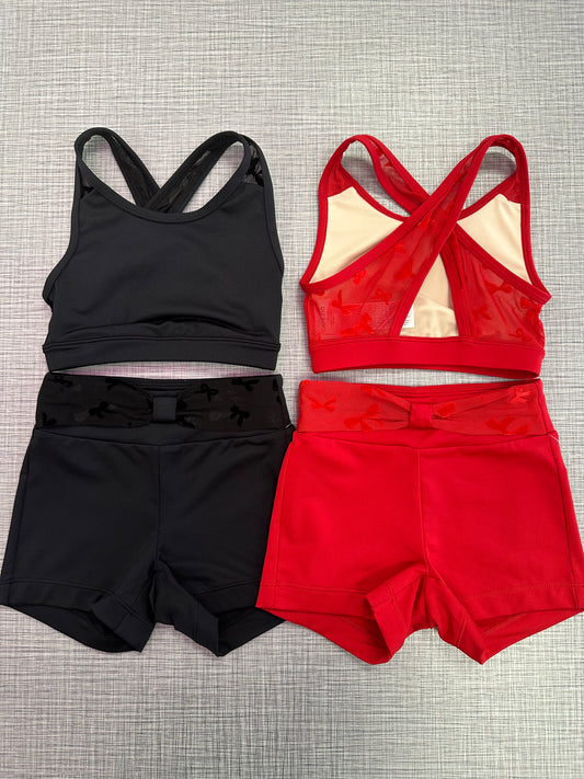 Spotlight Top & Curtsy Bow Short Set