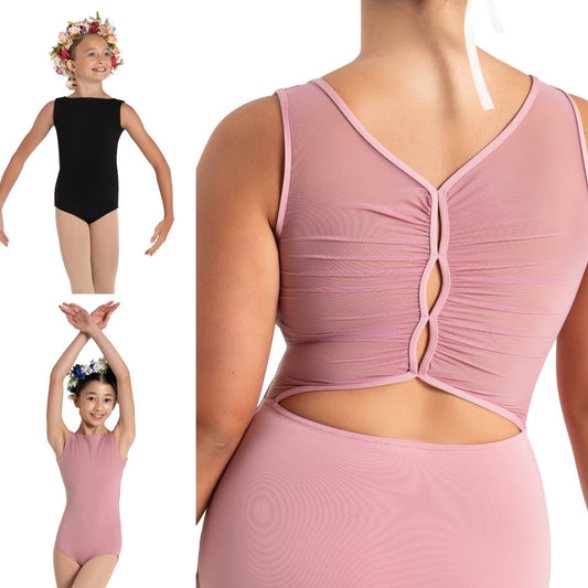 Wildflower Marigold Mesh Back Leotard #12088