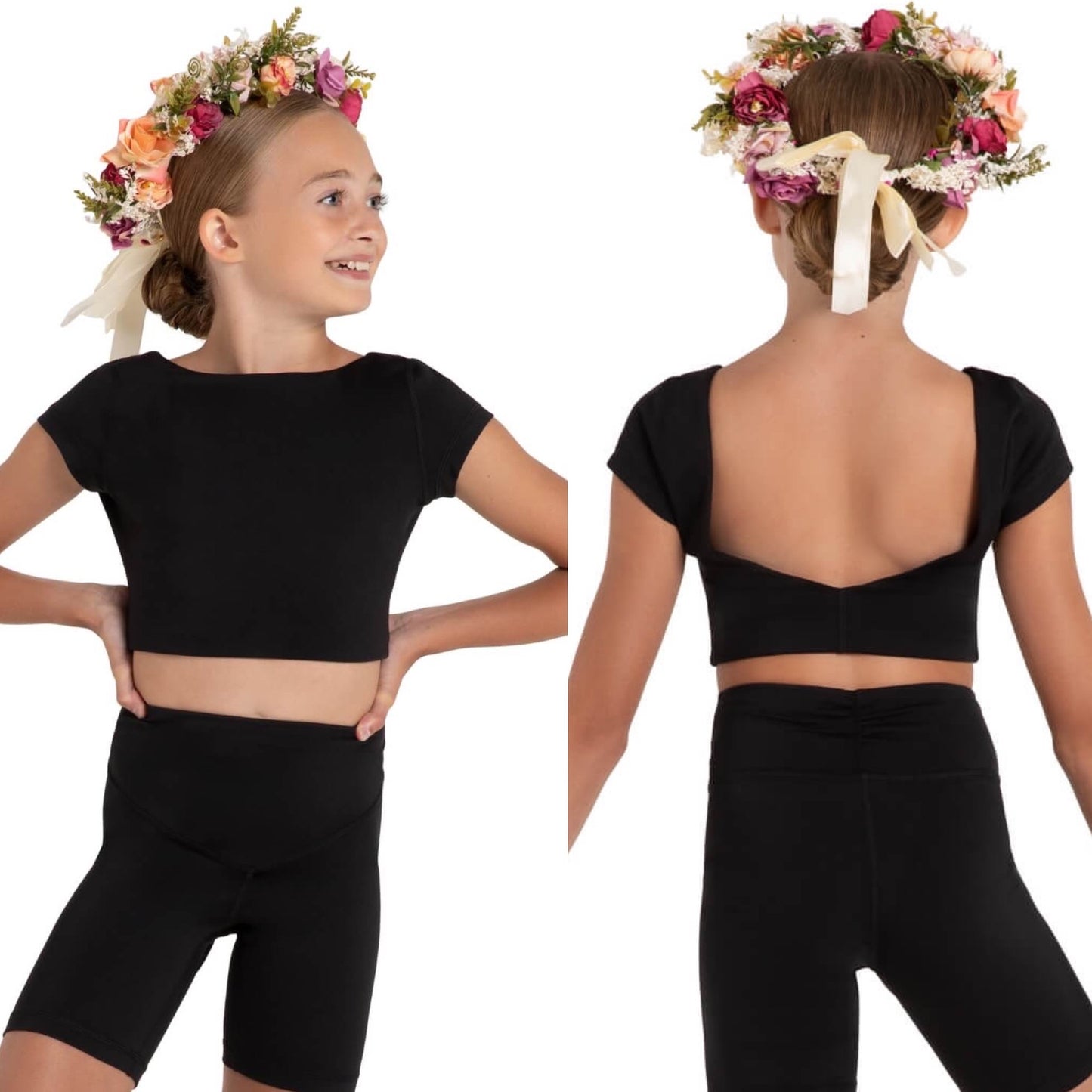 Wildflower Clover Crop Top #12091