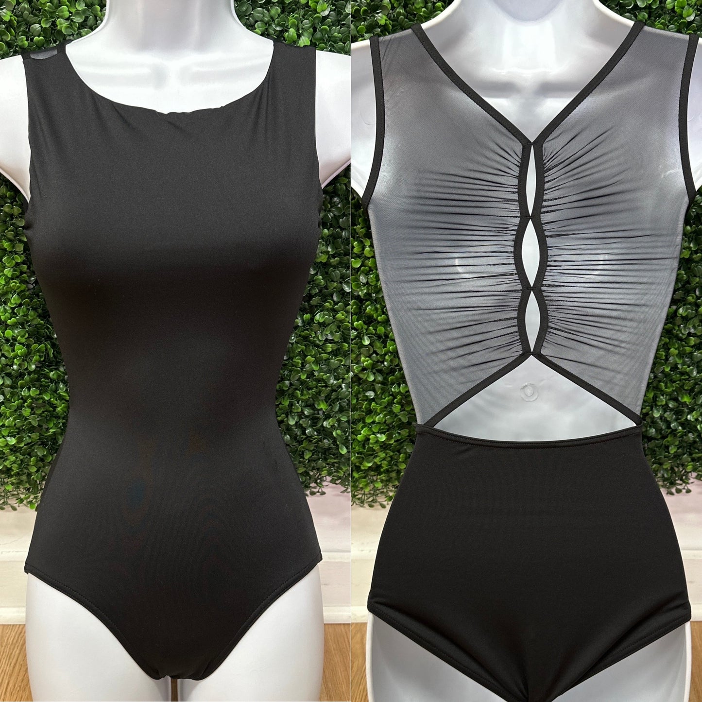 Wildflower Marigold Mesh Back Leotard #12088