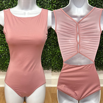 Wildflower Marigold Mesh Back Leotard #12088