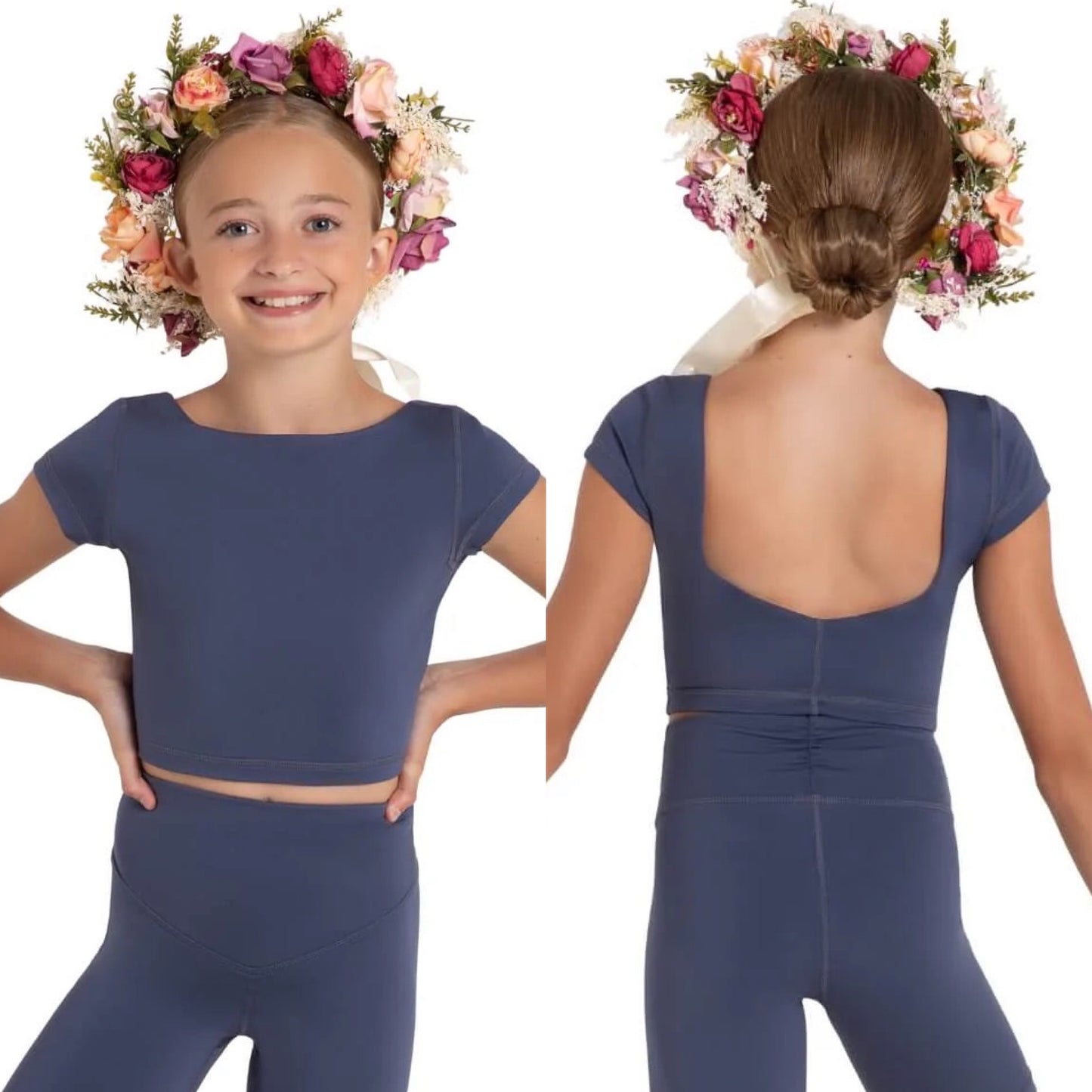 Wildflower Clover Crop Top #12091