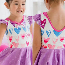 Load image into Gallery viewer, Ombre Heart Short Sleeved Leotard
