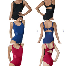 Load image into Gallery viewer, Camisole Ribbed Insert Leotard #22115
