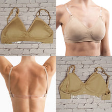 Load image into Gallery viewer, Seamless Clear Back Nude Bra
