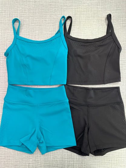 Printed Crop Top & Short Set