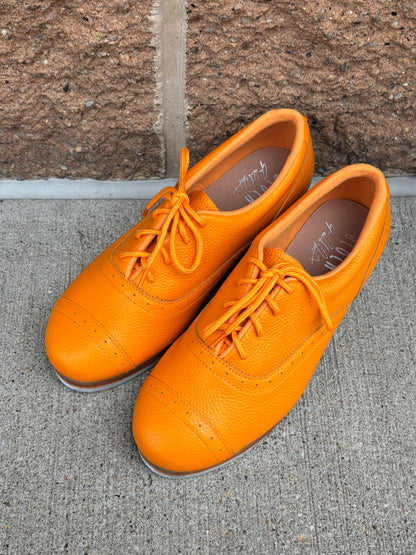Women's Jason Samuels Smith Orange Leather Tap Shoes