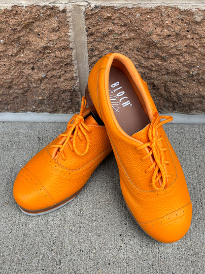 Women's Jason Samuels Smith Orange Leather Tap Shoes