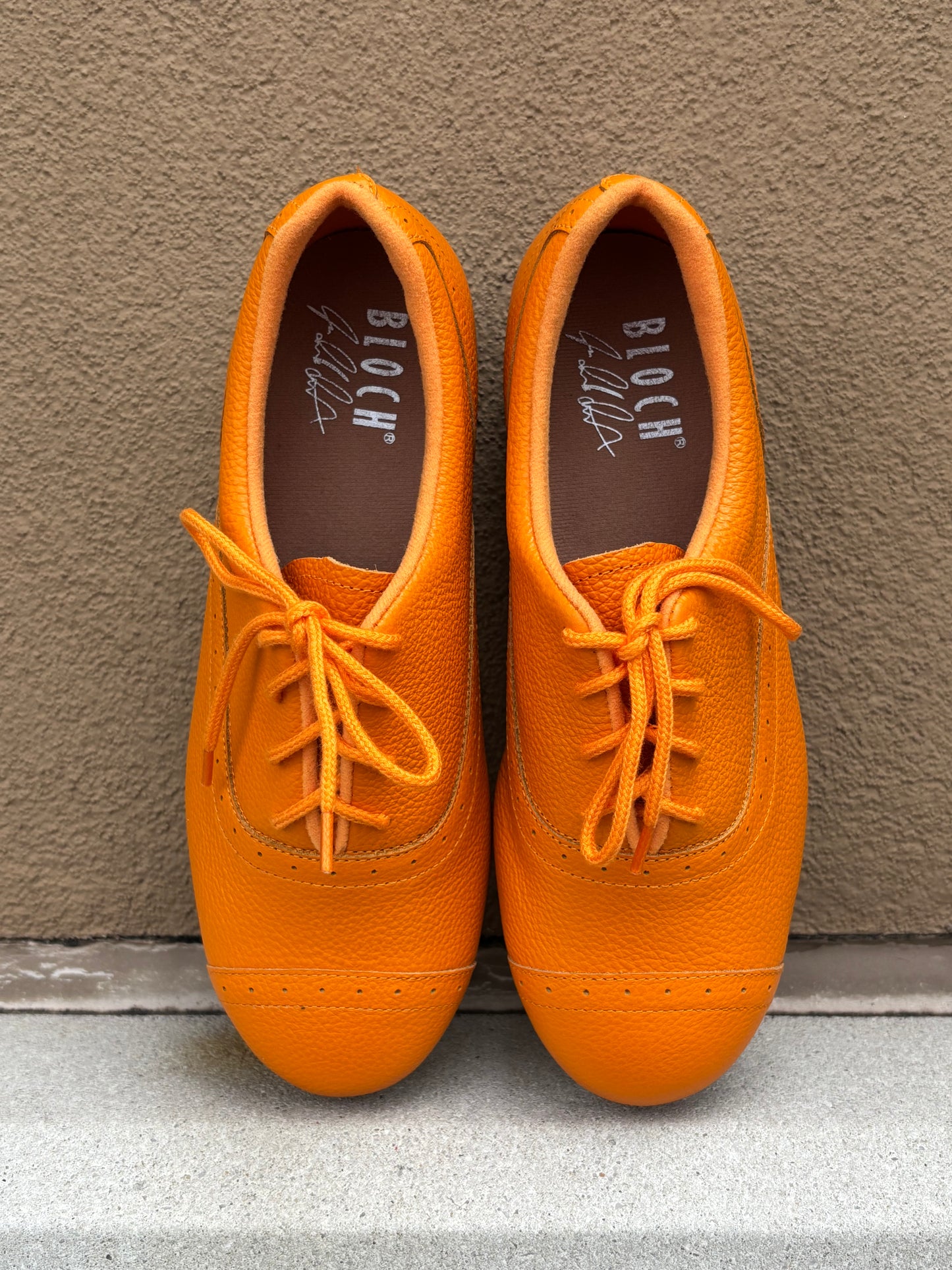 Women's Jason Samuels Smith Orange Leather Tap Shoes