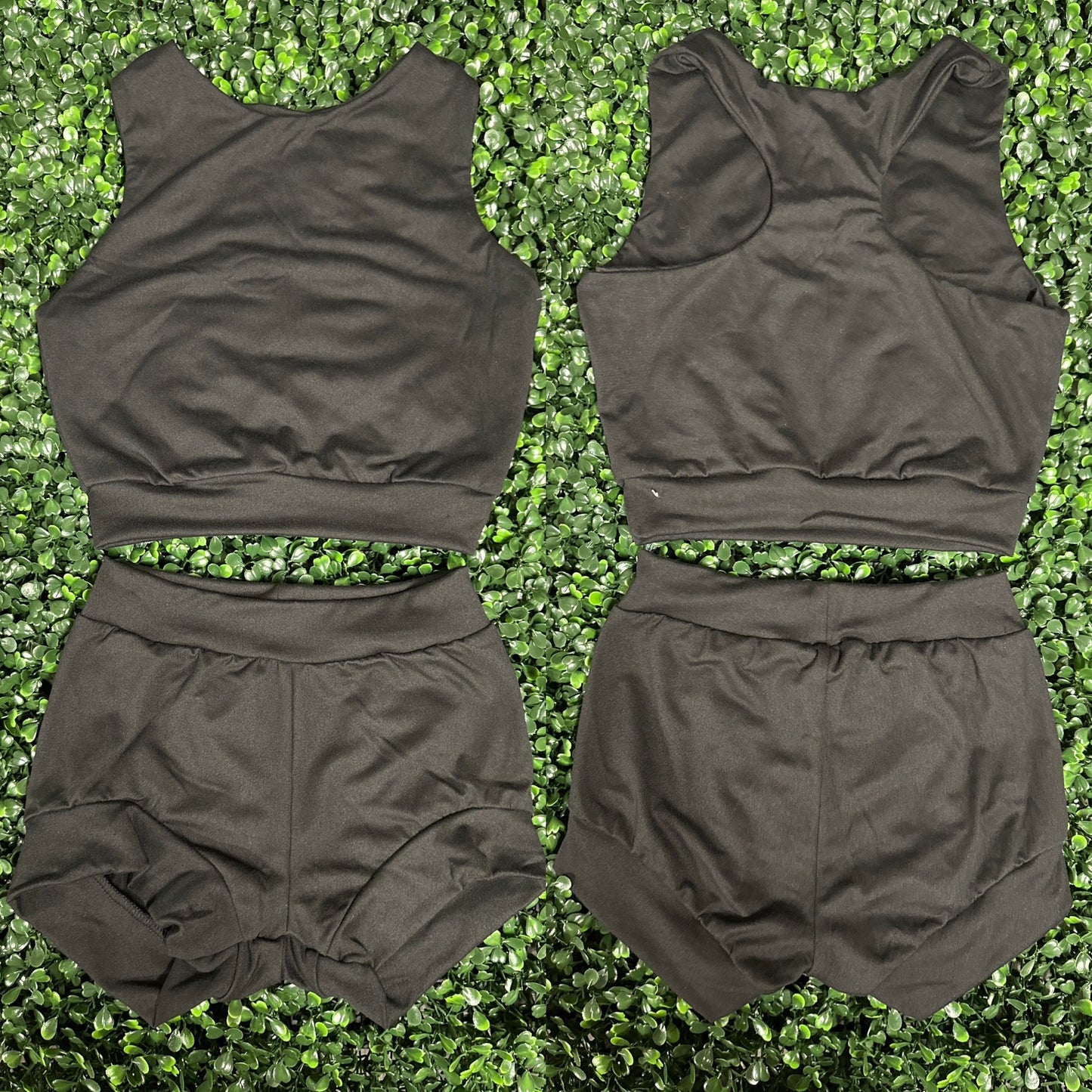 Soft 2 Piece Black Dance Set