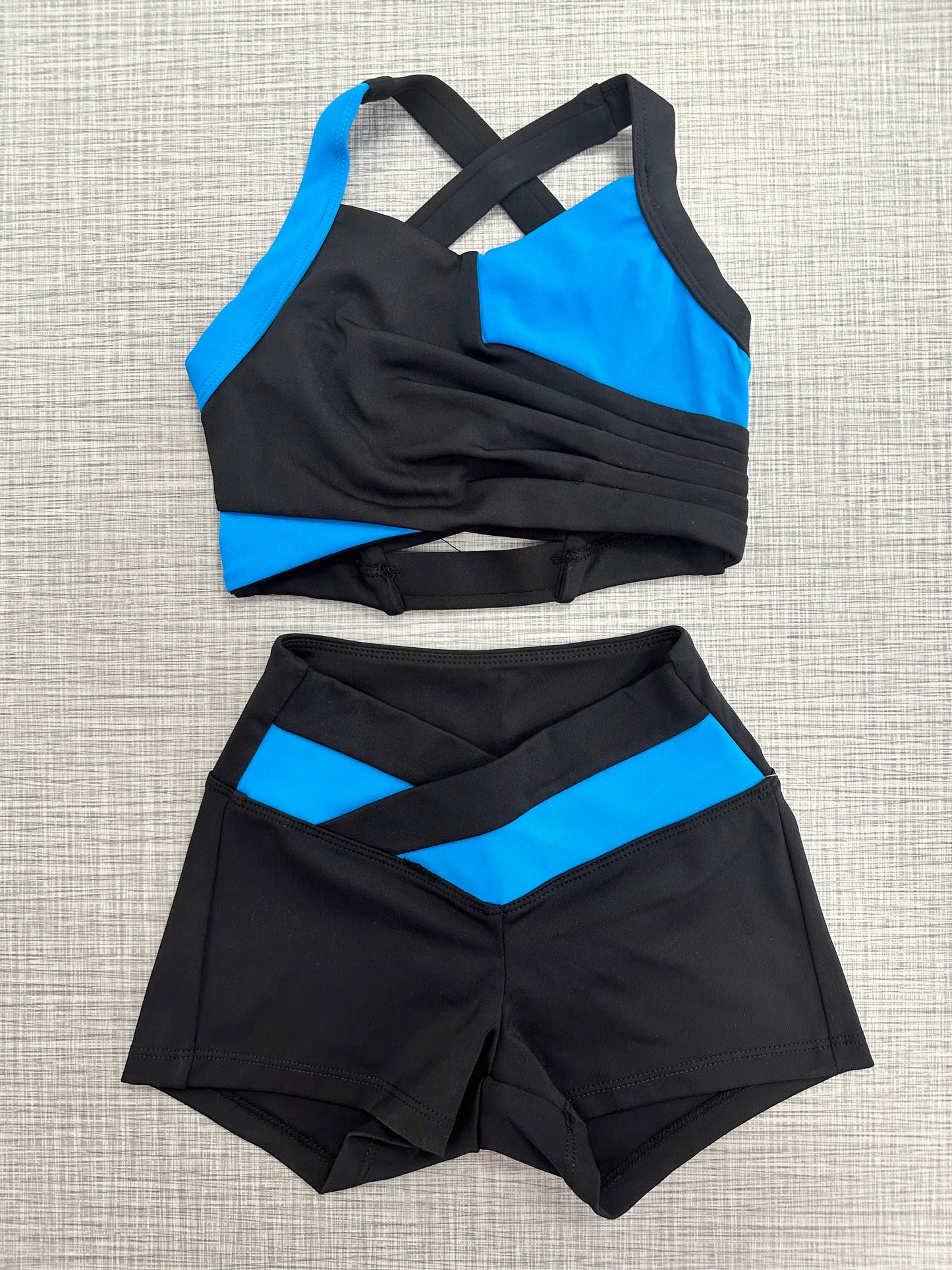 Color Block Short Set