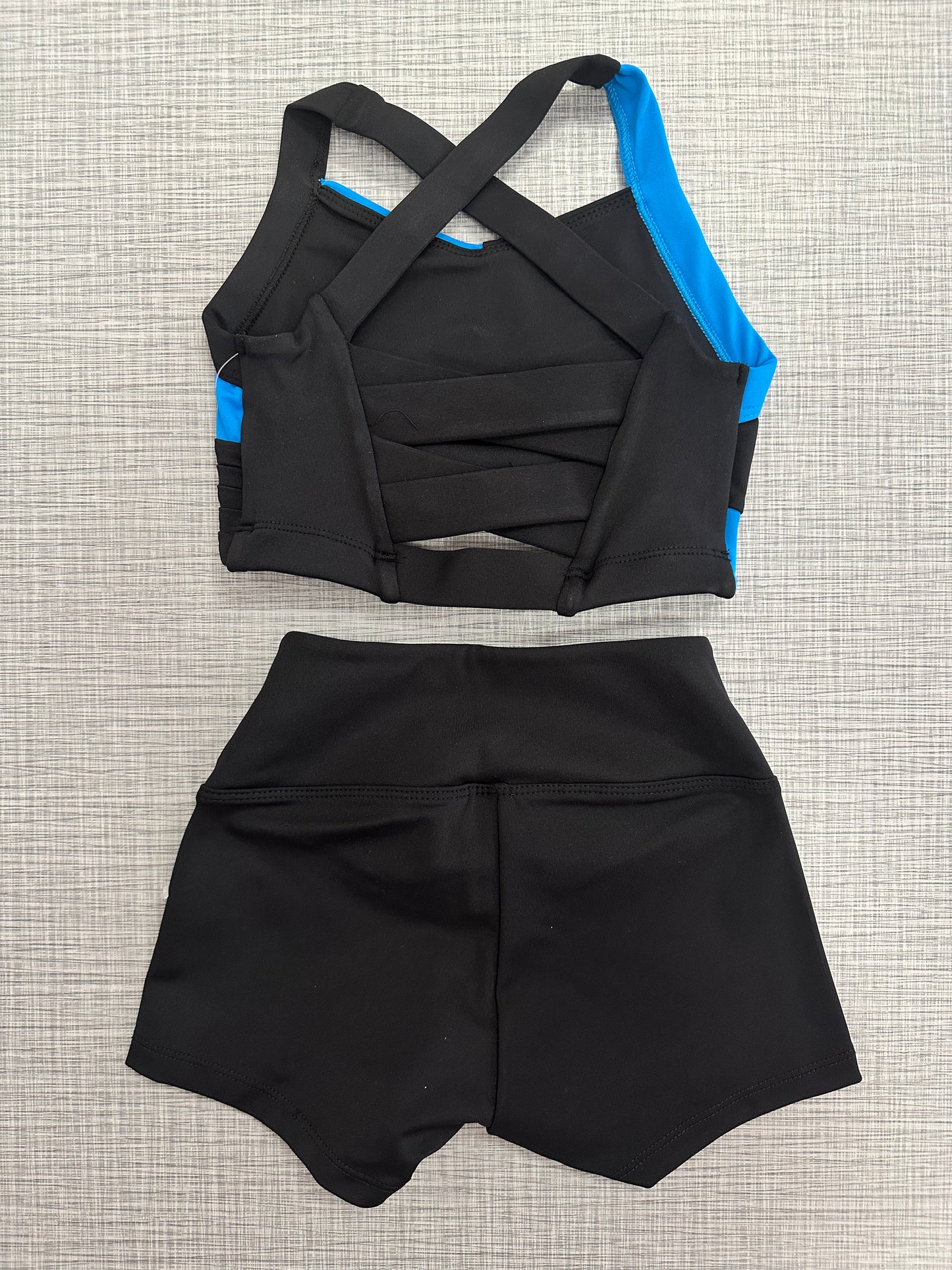 Color Block Short Set