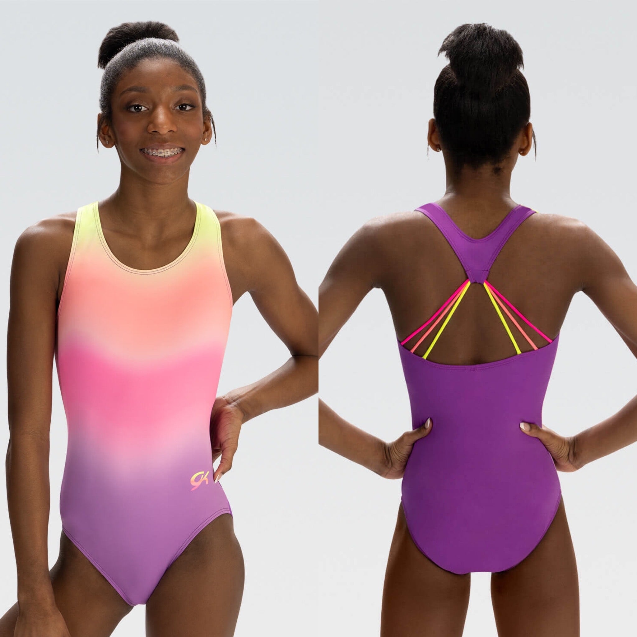 GK Elite AL Sea popular Shell Leotard