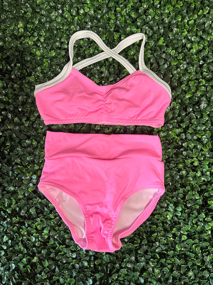 Neon Pink Pinch Brief Set