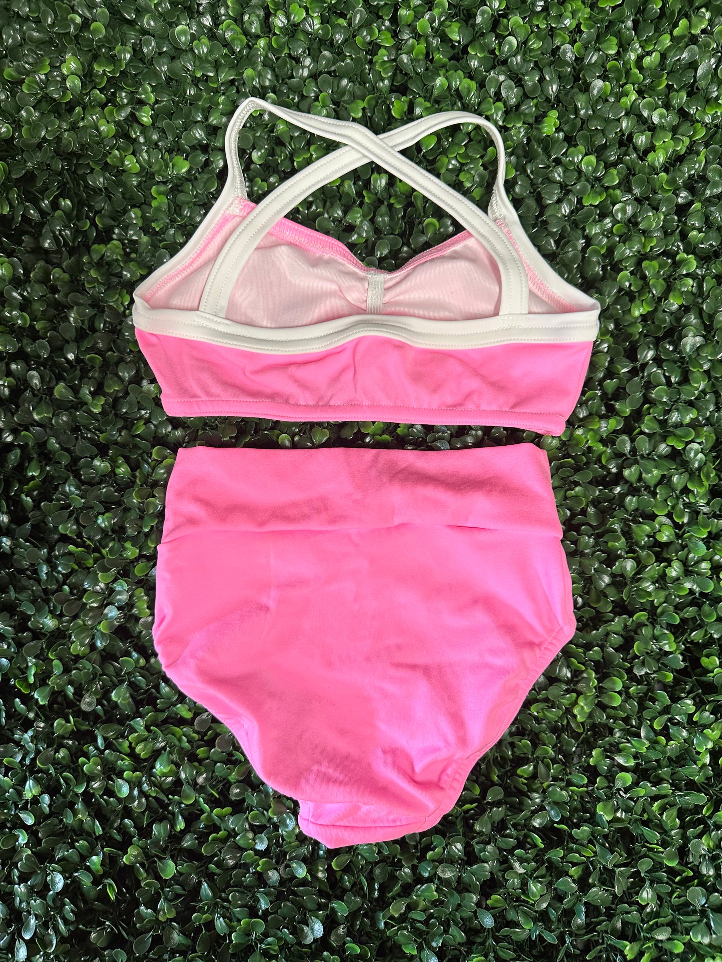 Neon Pink Pinch Brief Set