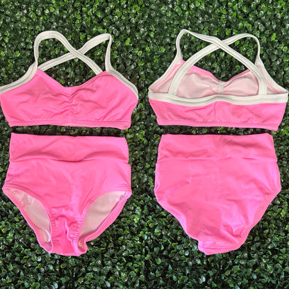 Neon Pink Pinch Brief Set