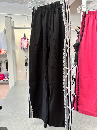 Lace Trim Cargo Pants
