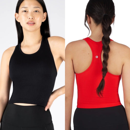 Ribbed Seamless Racer Tank