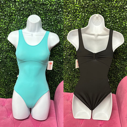 Tank Leotard with Pinch Back #DL004