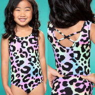 Neon Sherbet Leopard Leotard