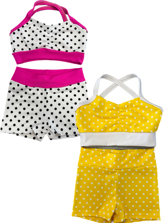 Limited Drop Polka Dot Short Set