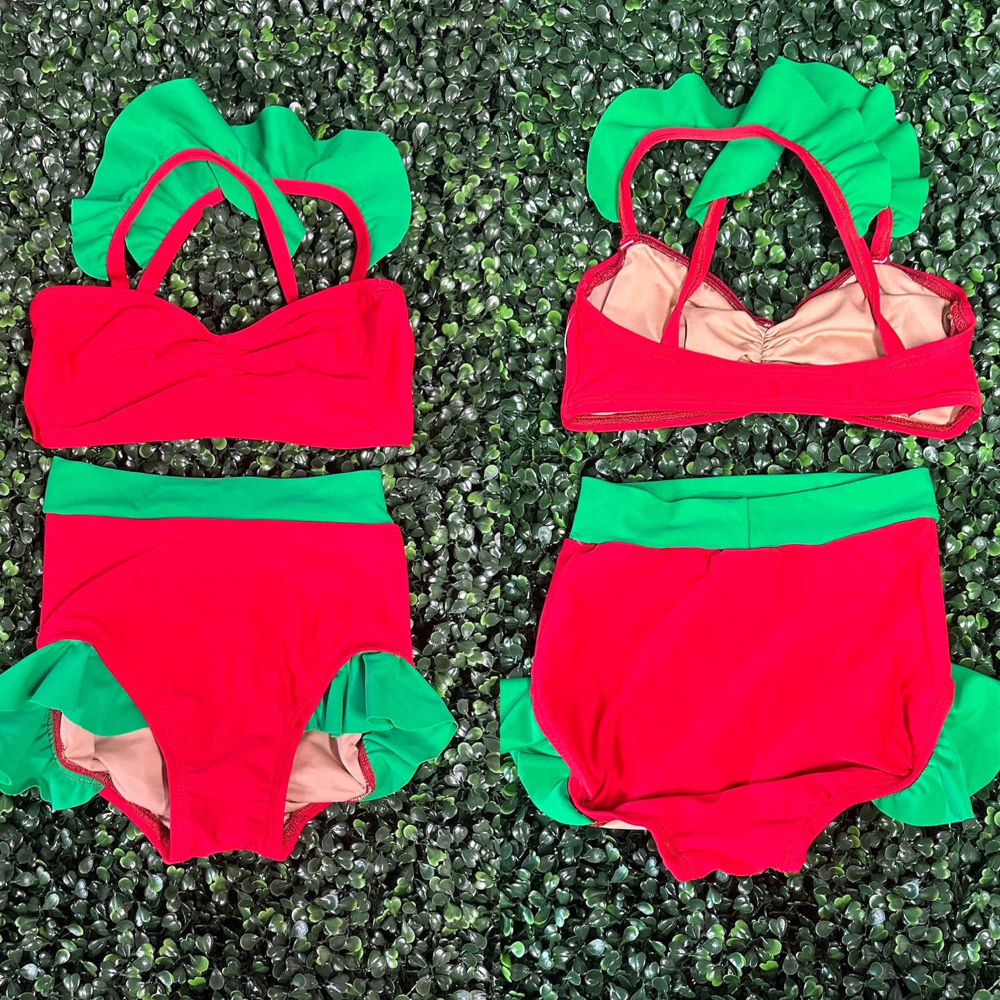 Holiday Ruffle Brief Set 12-14