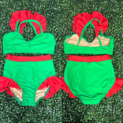 Holiday Ruffle Brief Set 12-14