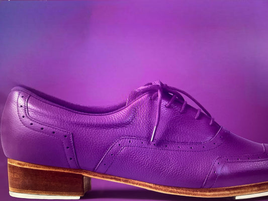 Jason Samuel Smith Purple Pebble Leather Tap Shoes