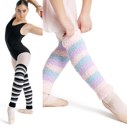 Harmonie Striped Fleece Legwarmers