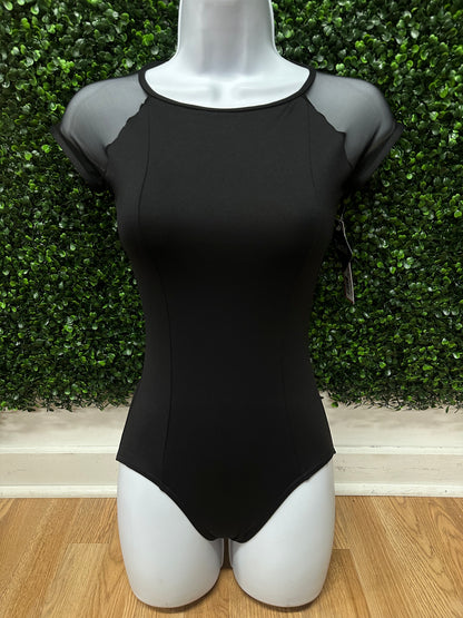 Raglan Sleeve High Neck Leotard #1076