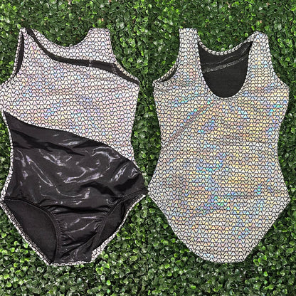 Mesh Triangle Pattern Leotard