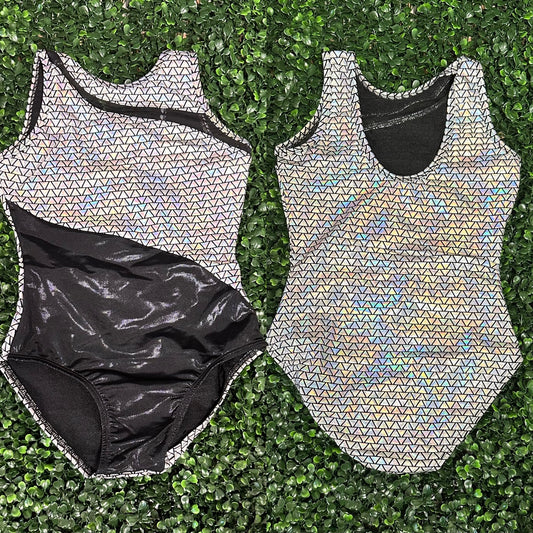 Mesh Triangle Pattern Leotard