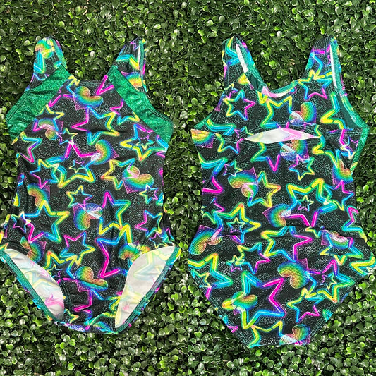 Neon Star Tank Leotard