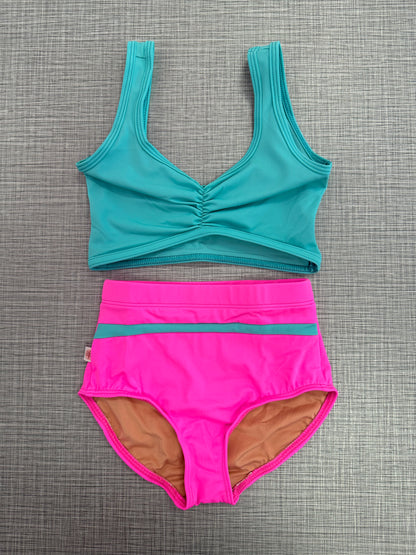 Pinch Front Bra Top & Brief Set