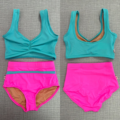 Pinch Front Bra Top & Brief Set