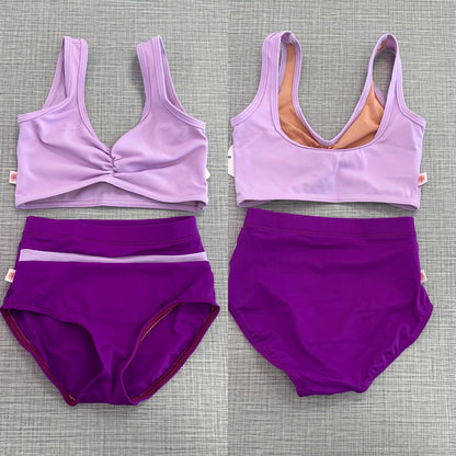 Pinch Front Bra Top & Brief Set