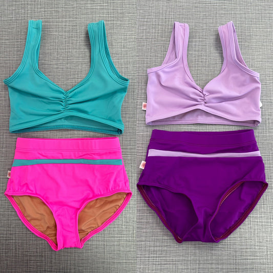 Pinch Front Bra Top & Brief Set