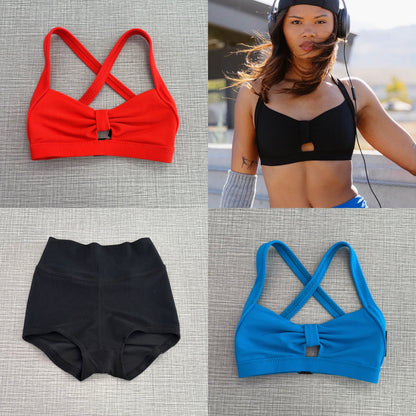 Rib Bow Bra & Rib Short Separates